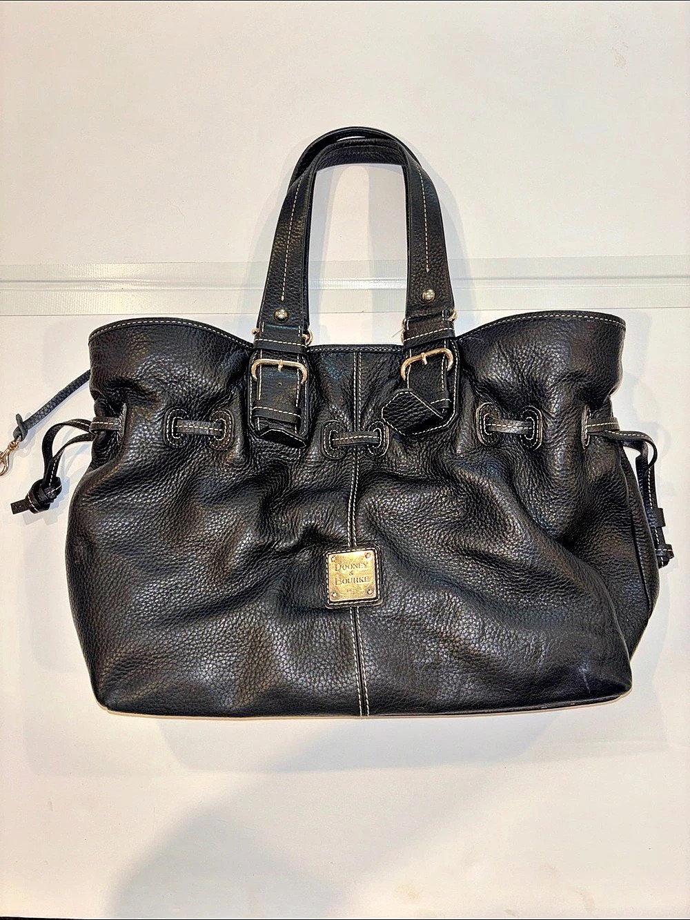 Dooney & Bourke Black Leather Tote Bag